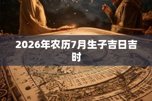 2026年农历7月生子吉日吉时