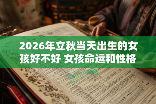 2026年立秋当天出生的女孩好不好 女孩命运和性格如何 2026年立秋当天出生的女孩好不好 女孩命运和性格如何