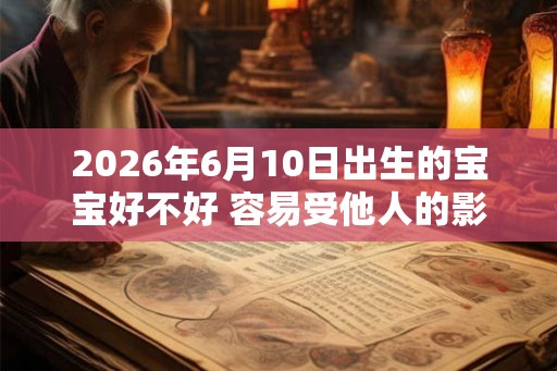 2026年6月10日出生的宝宝好不好 容易受他人的影响