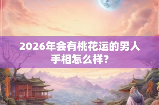 2026年会有桃花运的男人手相怎么样？