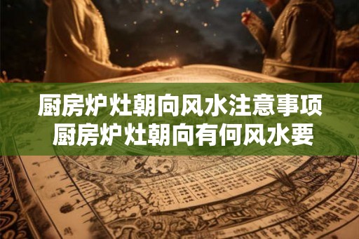 厨房炉灶朝向风水注意事项 厨房炉灶朝向有何风水要求