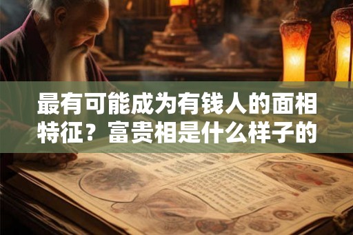 最有可能成为有钱人的面相特征？富贵相是什么样子的？