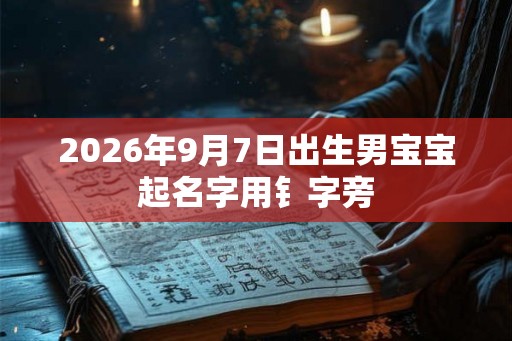 2026年9月7日出生男宝宝起名字用钅字旁