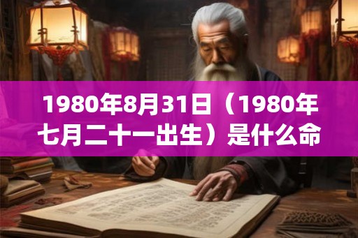 1980年8月31日（1980年七月二十一出生）是什么命_命运如何