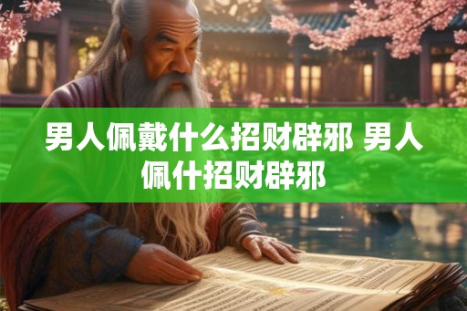 男人佩戴什么招财辟邪 男人佩什招财辟邪 男人佩戴什么招财辟邪 男人佩什招财辟邪