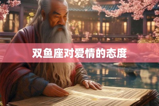 双鱼座对爱情的态度 双鱼座对爱情的态度