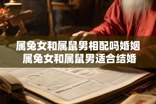 属兔女和属鼠男相配吗婚姻 属兔女和属鼠男适合结婚吗
