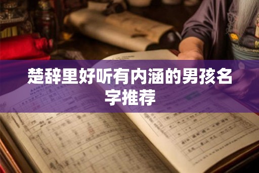 楚辞里好听有内涵的男孩名字推荐