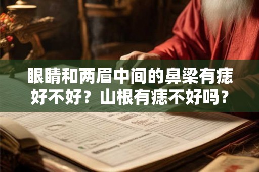 眼睛和两眉中间的鼻梁有痣好不好？山根有痣不好吗？