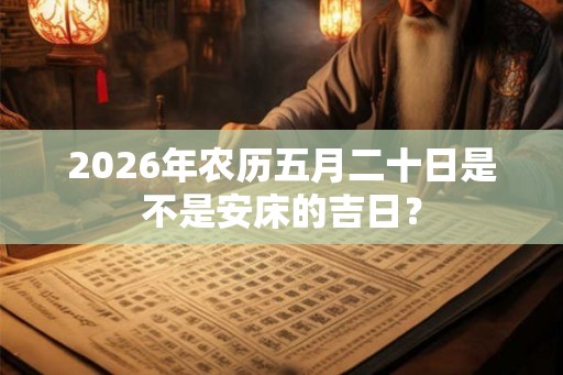 2026年农历五月二十日是不是安床的吉日？