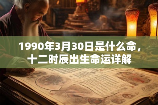 1990年3月30日是什么命,十二时辰出生命运详解 1990年3月30日是什么命,十二时辰出生命运详解
