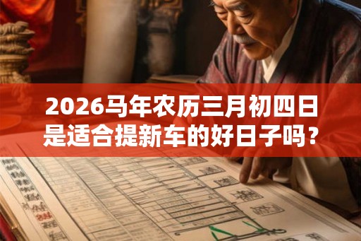 2026马年农历三月初四日是适合提新车的好日子吗？
