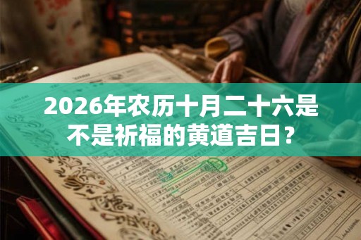 2026年农历十月二十六是不是祈福的黄道吉日? 2026年农历十月二十六是不是祈福的黄道吉日?