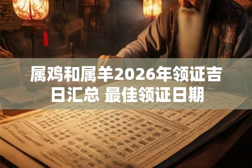 属鸡和属羊2026年领证吉日汇总 最佳领证日期 属鸡和属羊2026年领证吉日汇总 最佳领证日期