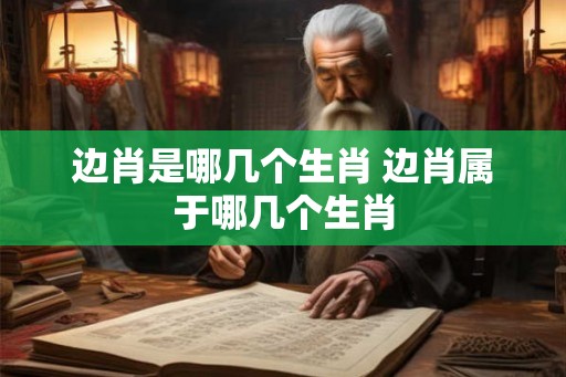 边肖是哪几个生肖 边肖属于哪几个生肖