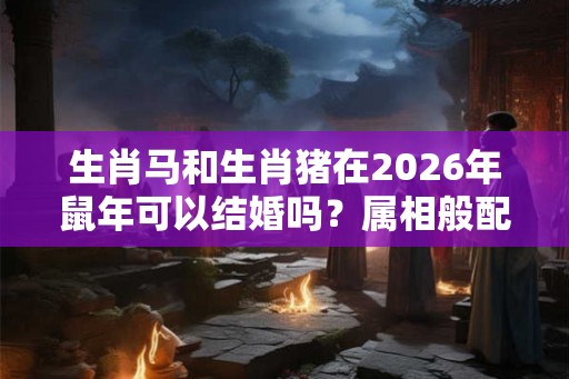 生肖马和生肖猪在2026年鼠年可以结婚吗？属相般配吗？