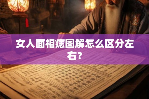 女人面相痣图解怎么区分左右？