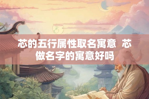 芯的五行属性取名寓意  芯做名字的寓意好吗