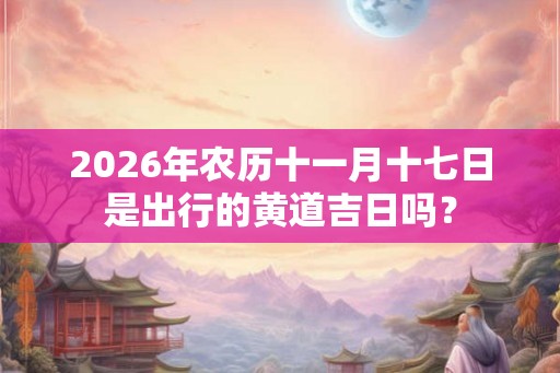 2026年农历十一月十七日是出行的黄道吉日吗? 2026年农历十一月十七日是出行的黄道吉日吗?