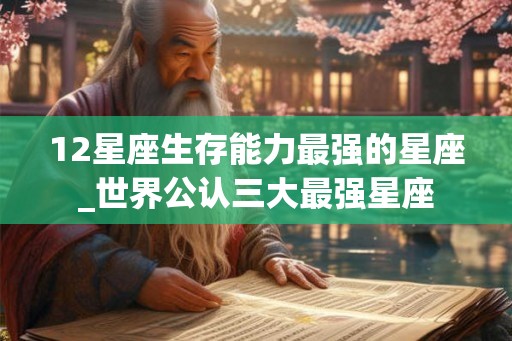 12星座生存能力最强的星座_世界公认三大最强星座