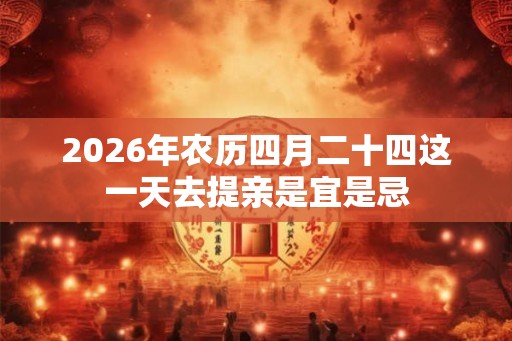2026年农历四月二十四这一天去提亲是宜是忌