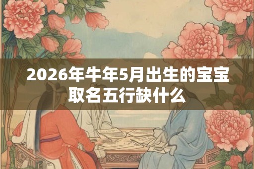 2026年牛年5月出生的宝宝取名五行缺什么