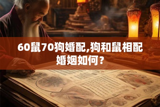 60鼠70狗婚配,狗和鼠相配婚姻如何? 60鼠70狗婚配,狗和鼠相配婚姻如何?