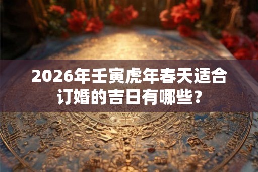 2026年壬寅虎年春天适合订婚的吉日有哪些？