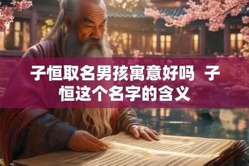 子恒取名男孩寓意好吗  子恒这个名字的含义