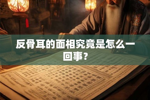 反骨耳的面相究竟是怎么一回事？