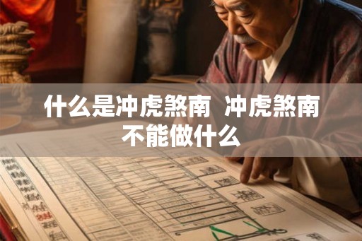 什么是冲虎煞南  冲虎煞南不能做什么
