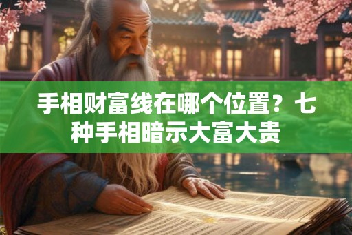 手相财富线在哪个位置？七种手相暗示大富大贵
