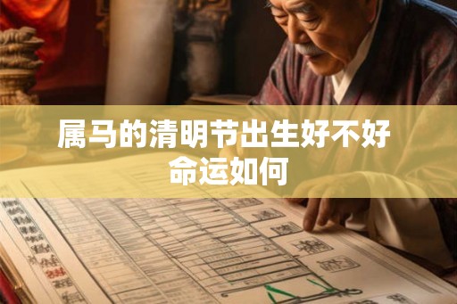 属马的清明节出生好不好 命运如何 属马的清明节出生好不好 命运如何