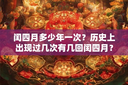 闰四月多少年一次？历史上出现过几次有几回闰四月？