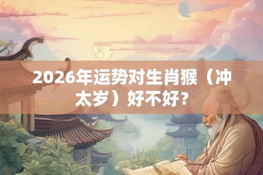 2026年运势对生肖猴（冲太岁）好不好？