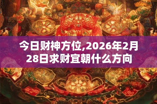 今日财神方位,2026年2月28日求财宜朝什么方向 今日财神方位,2026年2月28日求财宜朝什么方向