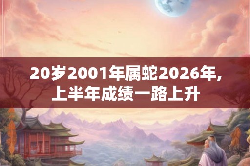 20岁2001年属蛇2026年,上半年成绩一路上升