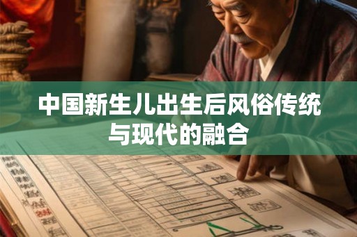 中国新生儿出生后风俗传统与现代的融合
