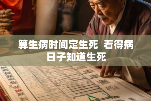 算生病时间定生死  看得病日子知道生死