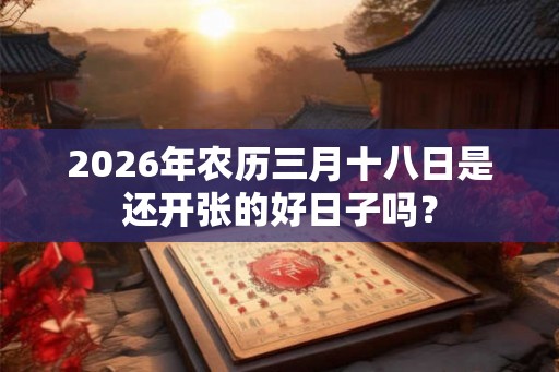 2026年农历三月十八日是还开张的好日子吗? 2026年农历三月十八日是还开张的好日子吗?