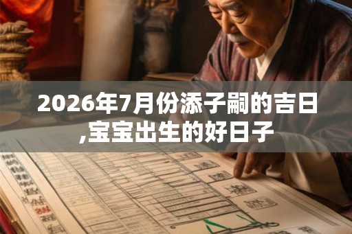 2026年7月份添子嗣的吉日,宝宝出生的好日子 2026年7月份添子嗣的吉日,宝宝出生的好日子