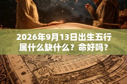 2026年9月13日出生五行属什么缺什么？命好吗？