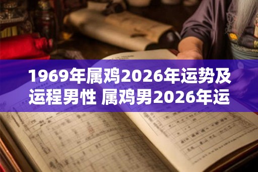 1969年属鸡2026年运势及运程男性 属鸡男2026年运势如何