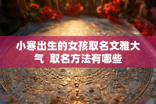小寒出生的女孩取名文雅大气  取名方法有哪些