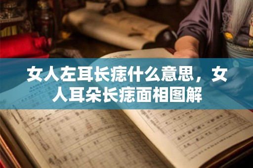 女人左耳长痣什么意思，女人耳朵长痣面相图解