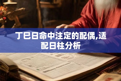 丁巳日命中注定的配偶,适配日柱分析