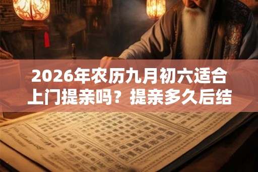 2026年农历九月初六适合上门提亲吗?提亲多久后结婚? 2026年农历九月初六适合上门提亲吗?提亲多久后结婚?