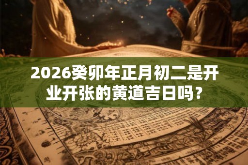 2026癸卯年正月初二是开业开张的黄道吉日吗？
