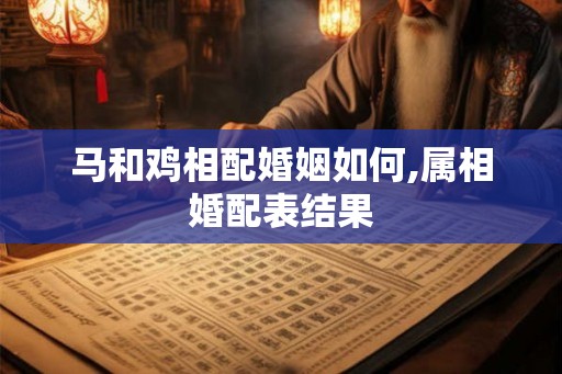 马和鸡相配婚姻如何,属相婚配表结果