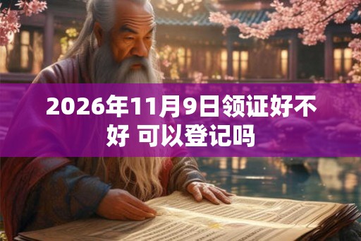2026年11月9日领证好不好 可以登记吗